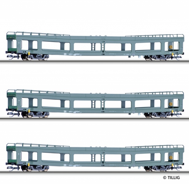 Set of 3 Automobile transport cars<br /><a href='images/pictures/Tillig/01636a.jpg' target='_blank'>Full size image</a>